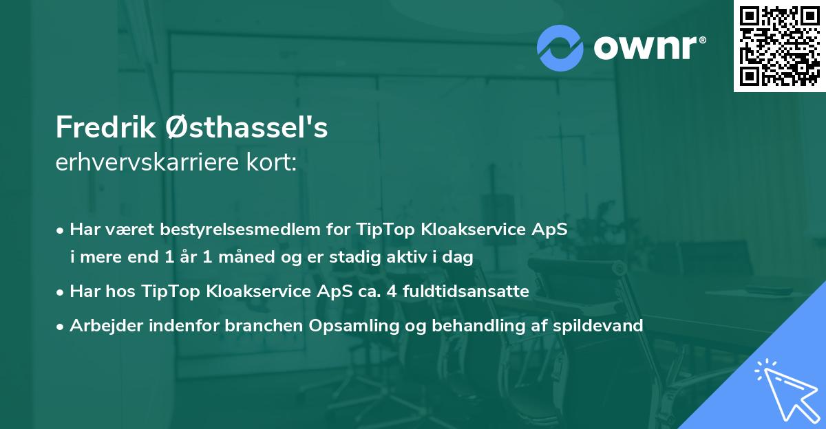 Fredrik Østhassel's erhvervskarriere kort