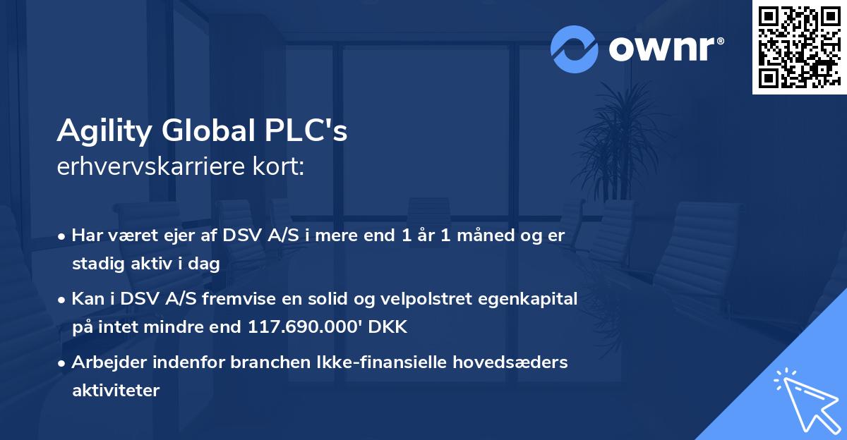 Agility Global PLC's erhvervskarriere kort