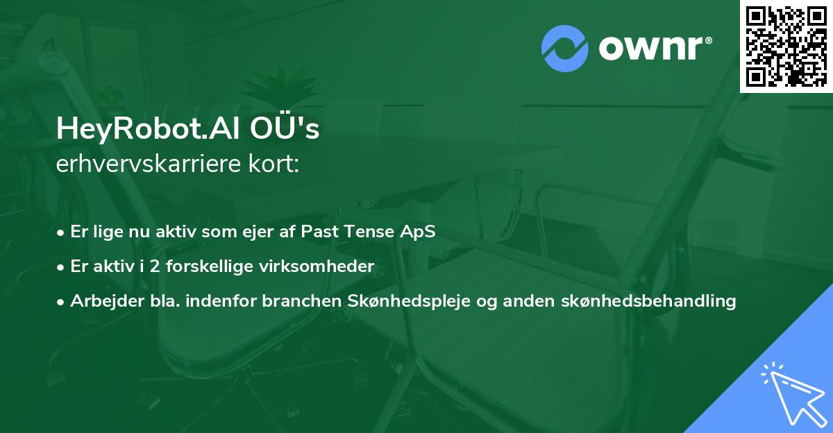 HeyRobot.AI OÜ's erhvervskarriere kort