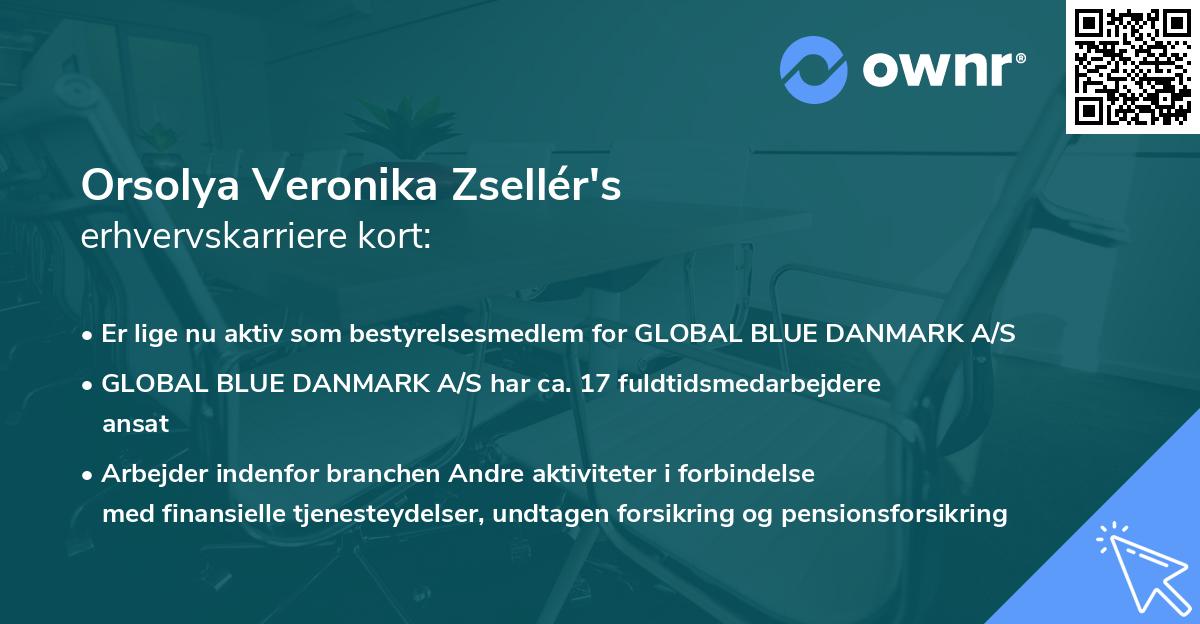 Orsolya Veronika Zsellér's erhvervskarriere kort