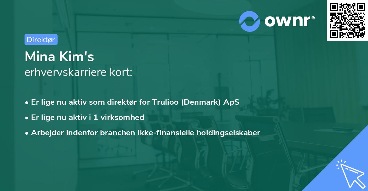 Mina Kim's erhvervskarriere kort