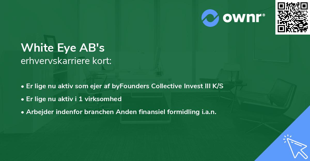 White Eye AB's erhvervskarriere kort