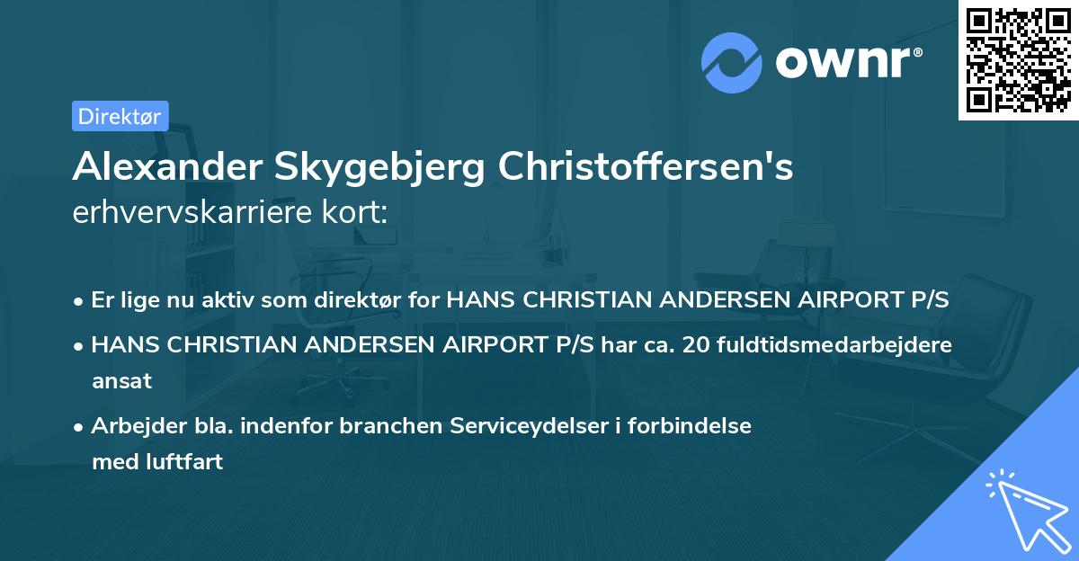 Alexander Skygebjerg Christoffersen's erhvervskarriere kort