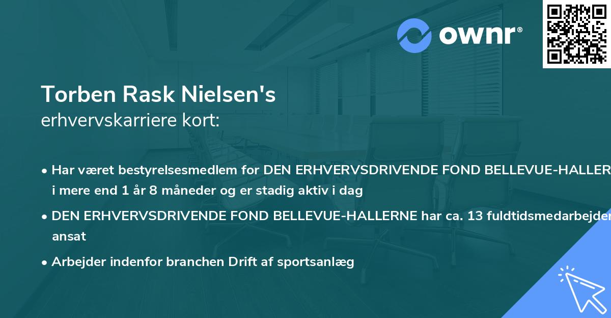 Torben Rask Nielsen's erhvervskarriere kort