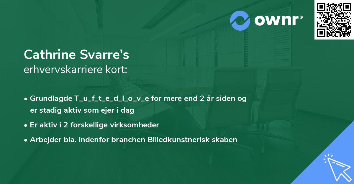 Cathrine Svarre's erhvervskarriere kort
