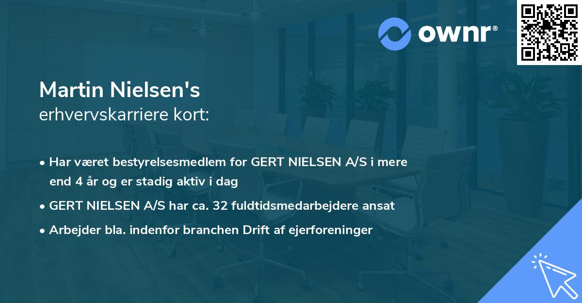 Martin Nielsen's erhvervskarriere kort