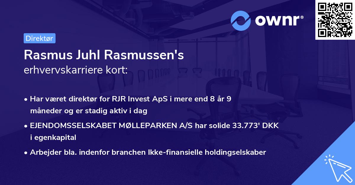 Rasmus Juhl Rasmussen's erhvervskarriere kort