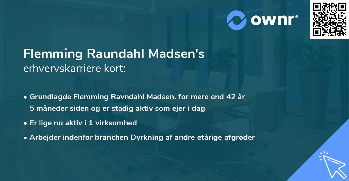 Flemming Raundahl Madsen's erhvervskarriere kort