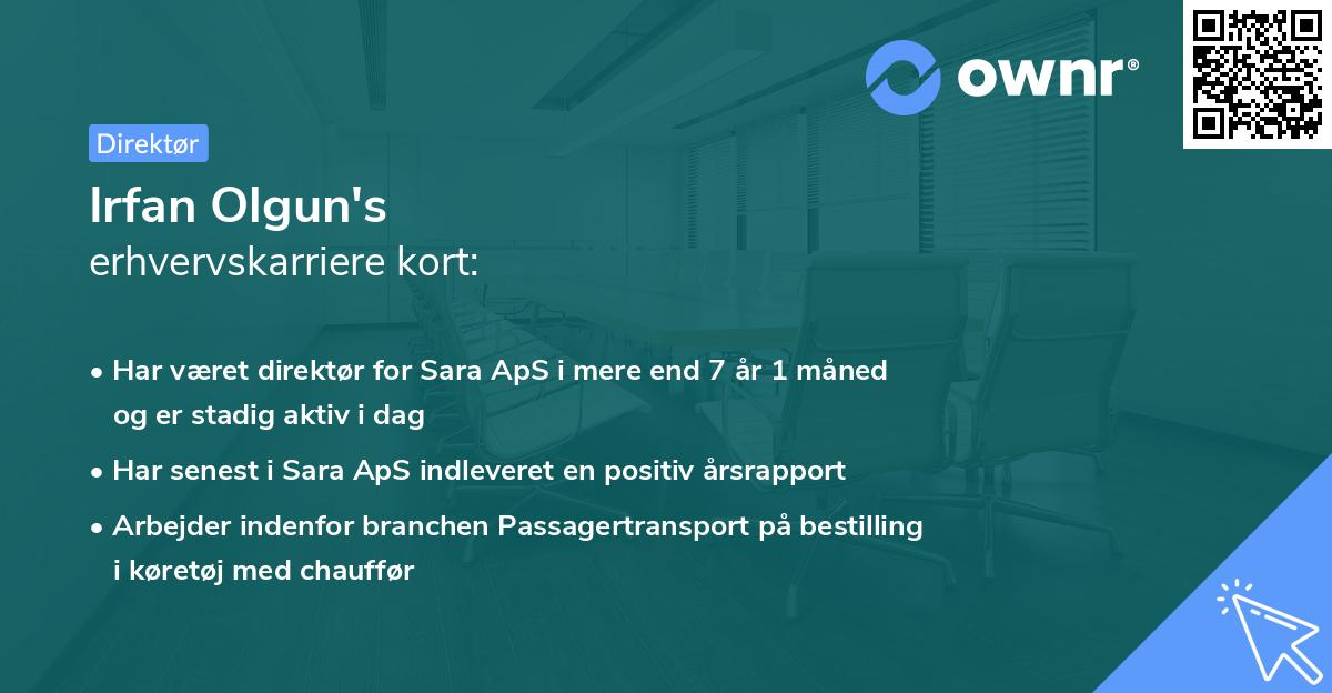 Irfan Olgun's erhvervskarriere kort