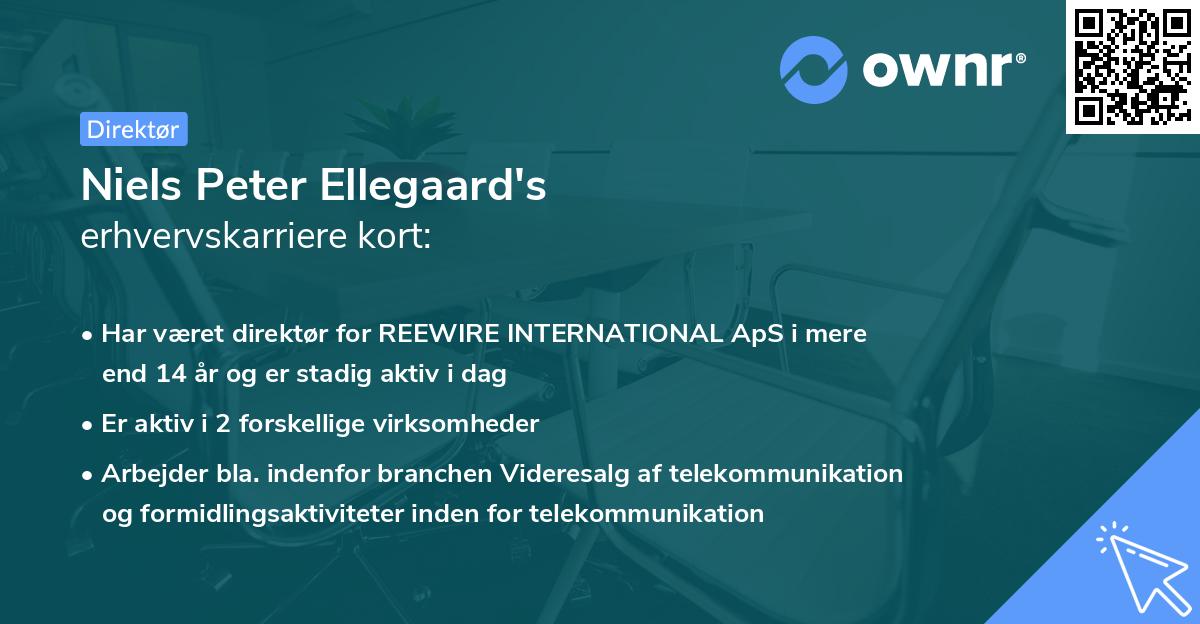 Niels Peter Ellegaard's erhvervskarriere kort