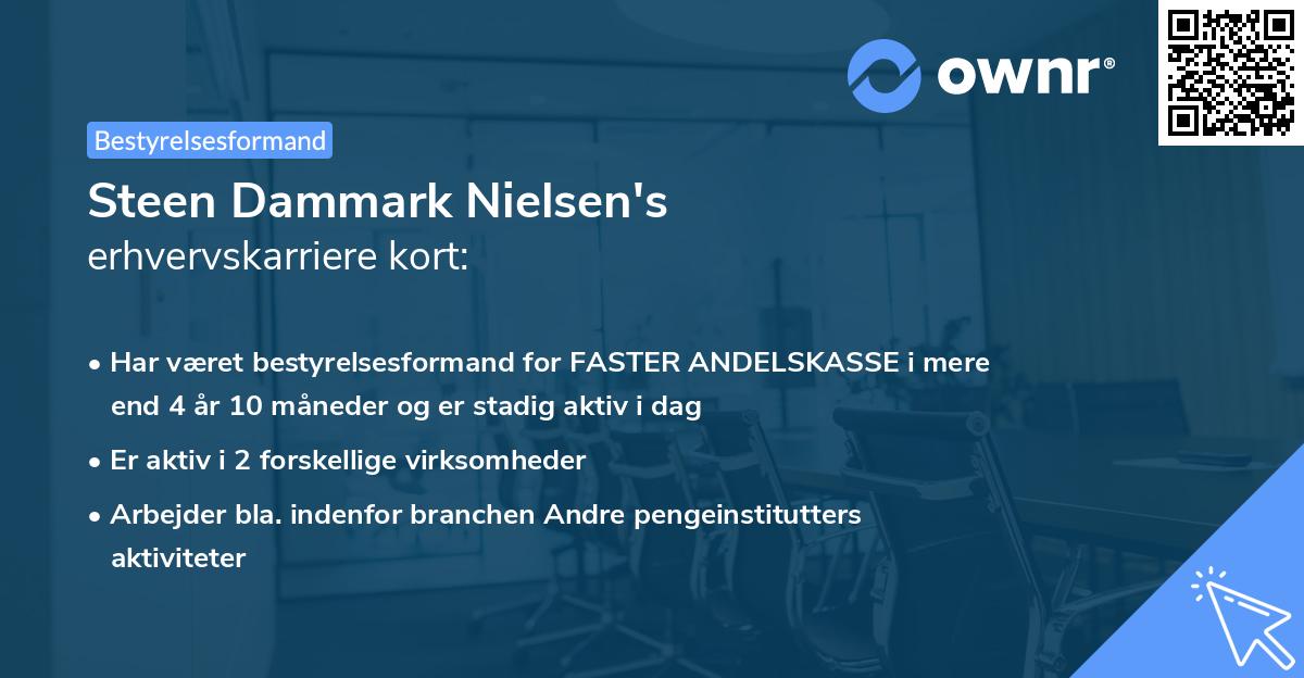 Steen Dammark Nielsen's erhvervskarriere kort