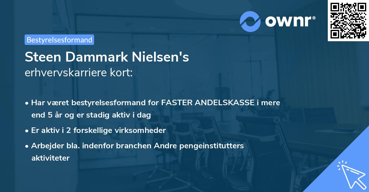 Steen Dammark Nielsen's erhvervskarriere kort