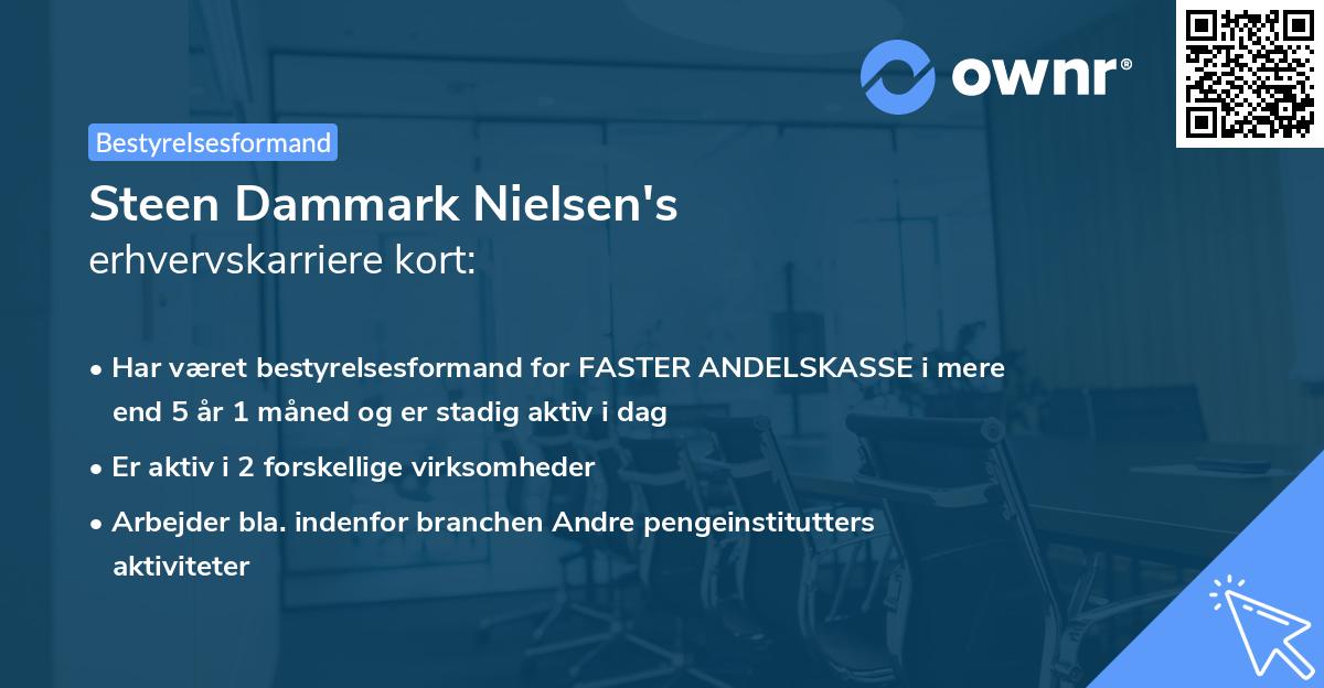 Steen Dammark Nielsen's erhvervskarriere kort