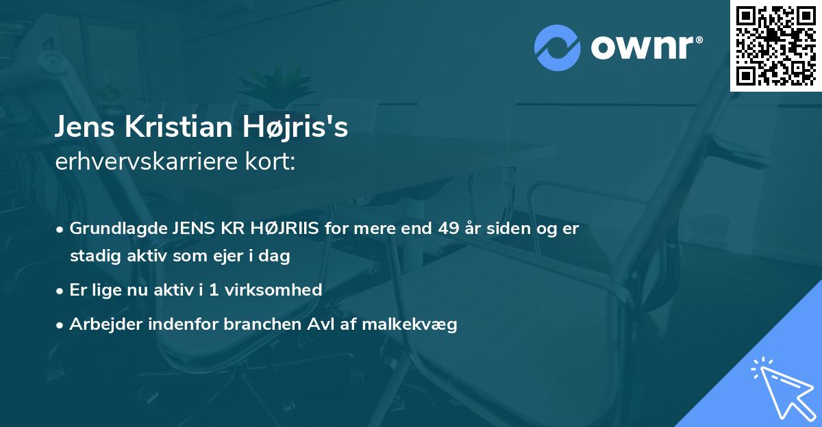 Jens Kristian Højris's erhvervskarriere kort