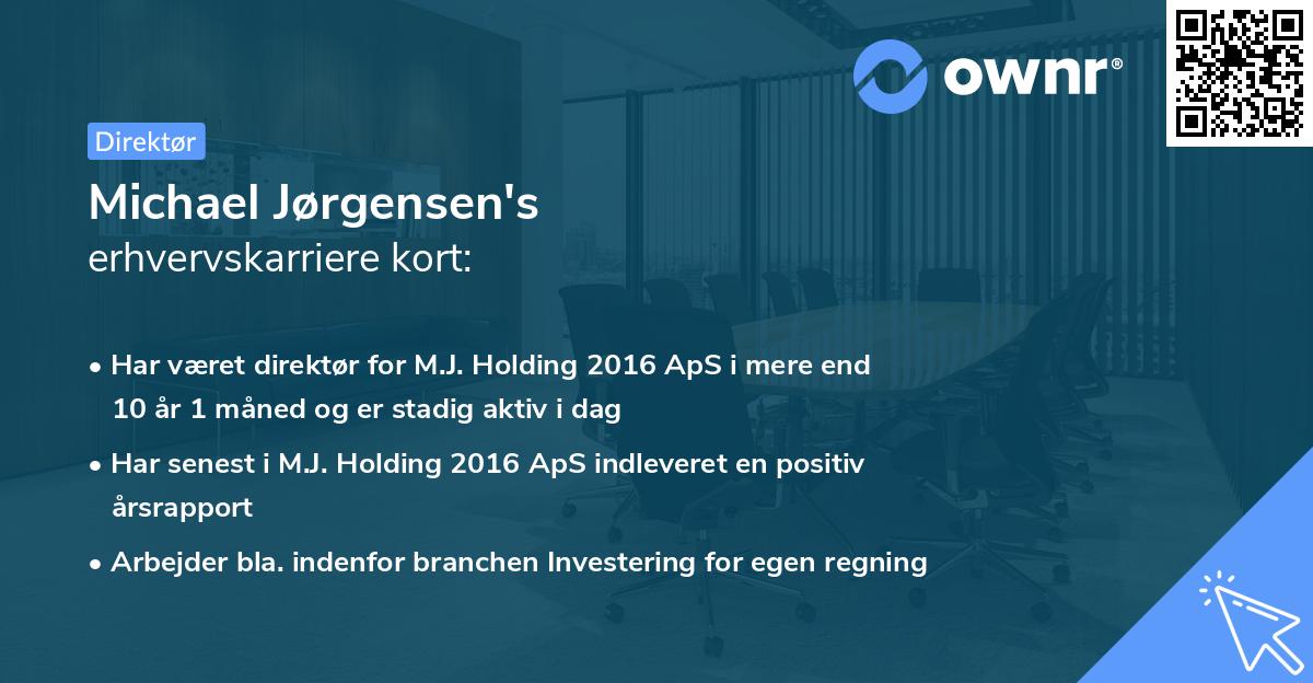 Michael Jørgensen's erhvervskarriere kort