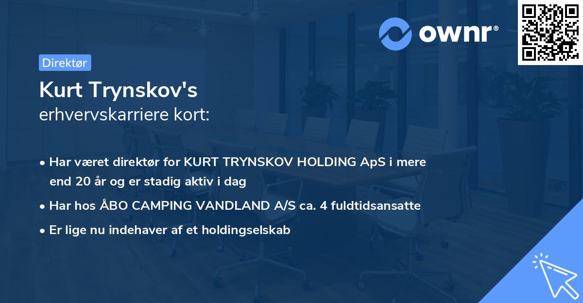 Kurt Trynskov's erhvervskarriere kort