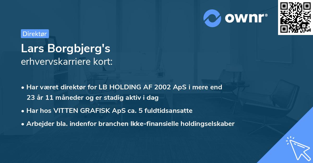 Lars Borgbjerg's erhvervskarriere kort