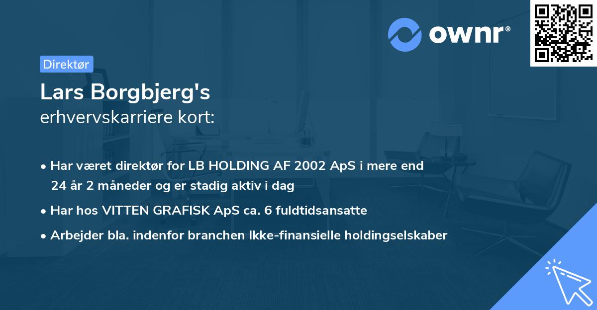 Lars Borgbjerg's erhvervskarriere kort
