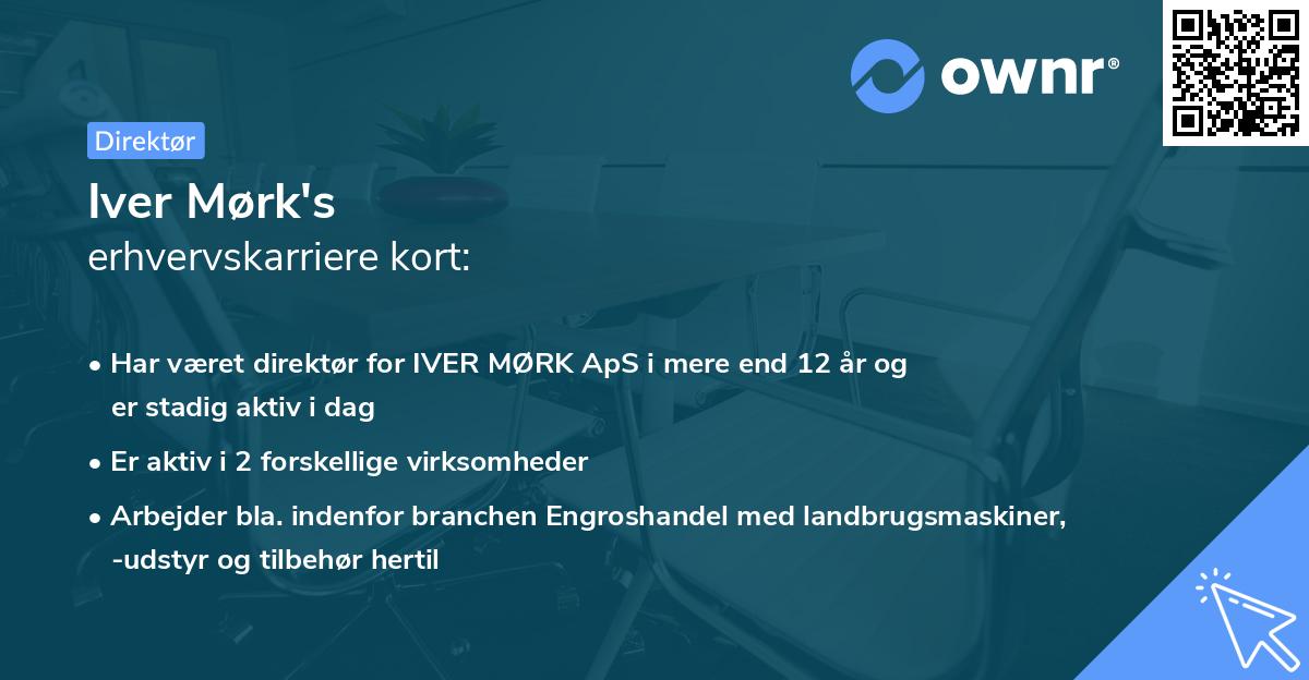 Iver Mørk's erhvervskarriere kort