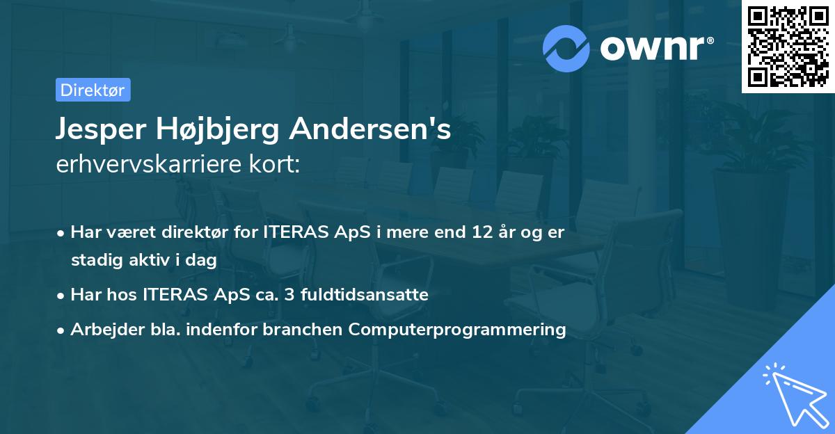 Jesper Højbjerg Andersen's erhvervskarriere kort