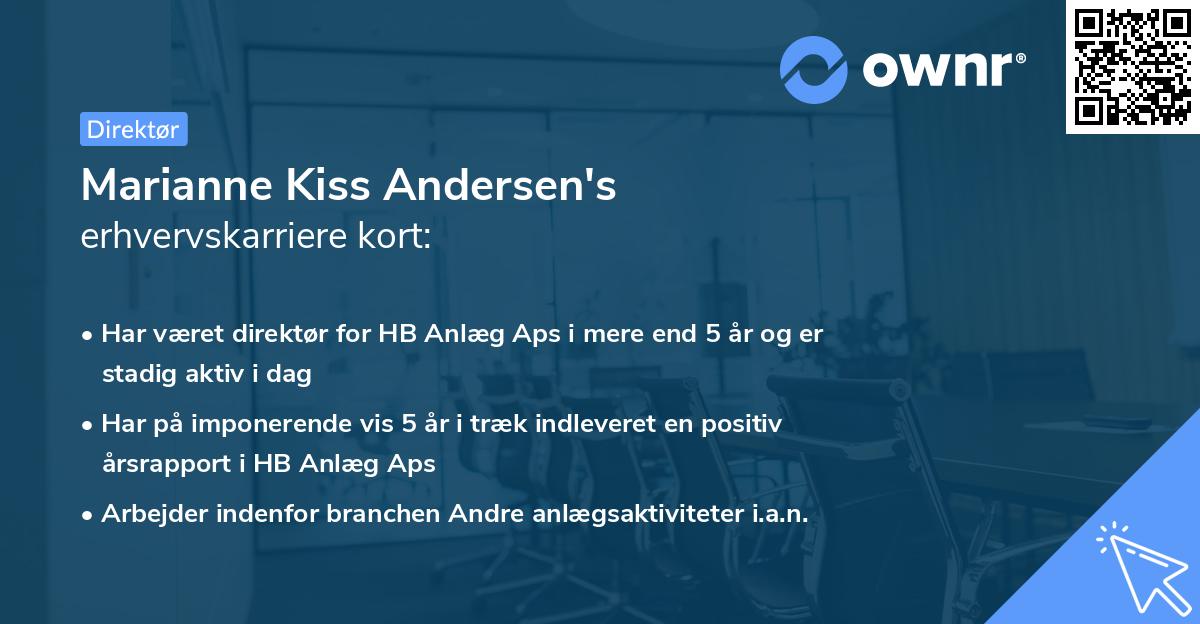 Marianne Kiss Andersen's erhvervskarriere kort
