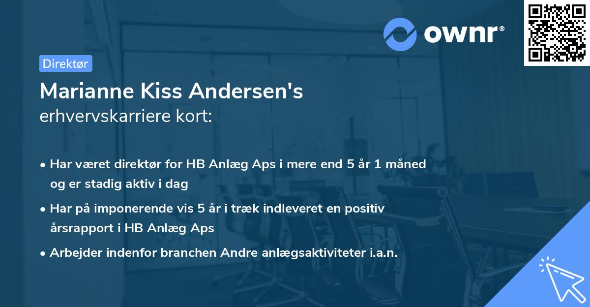Marianne Kiss Andersen's erhvervskarriere kort