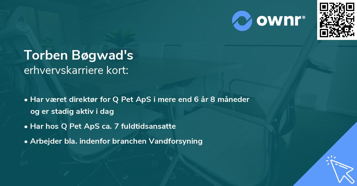 Torben Bøgwad's erhvervskarriere kort