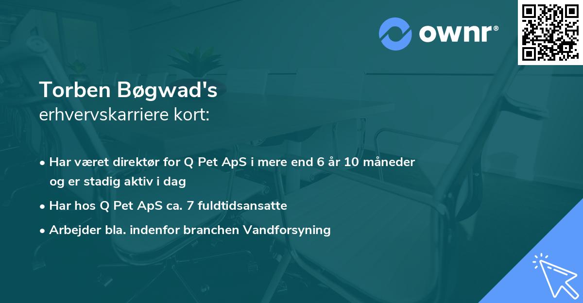 Torben Bøgwad's erhvervskarriere kort