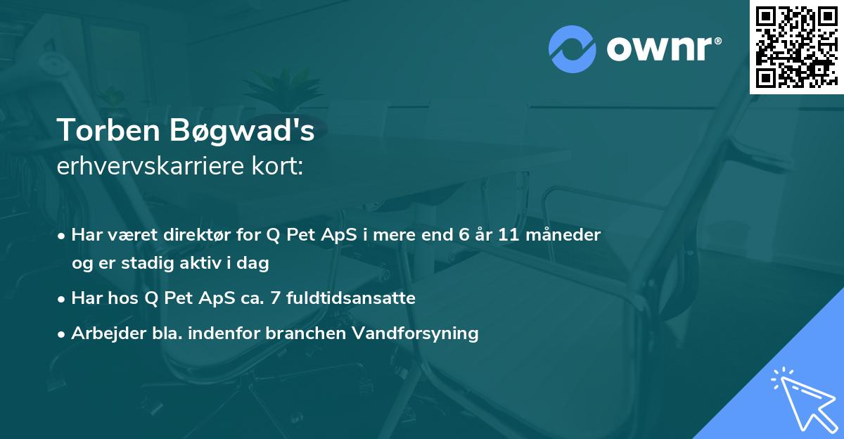Torben Bøgwad's erhvervskarriere kort