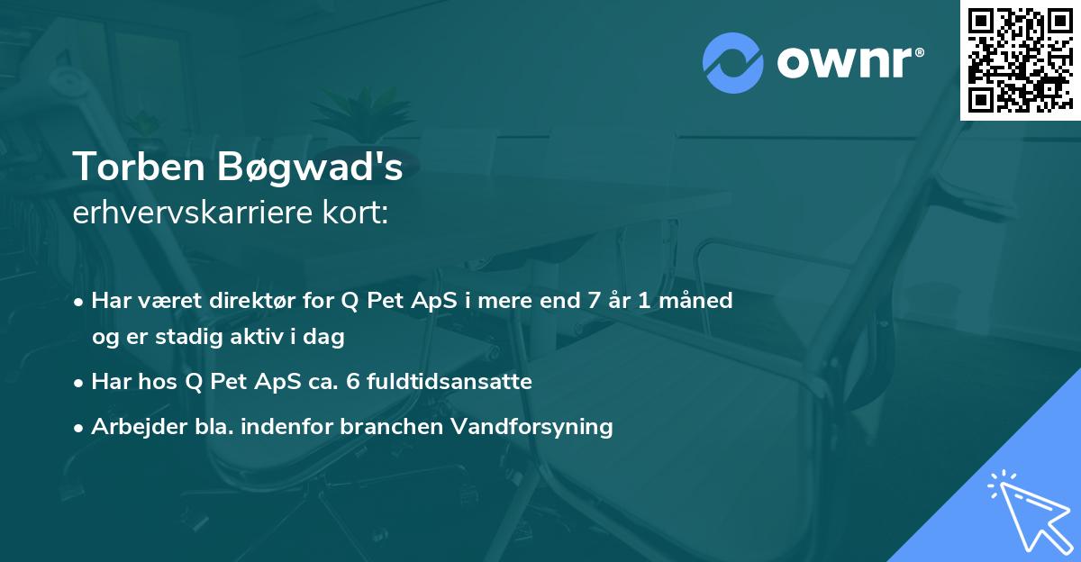 Torben Bøgwad's erhvervskarriere kort