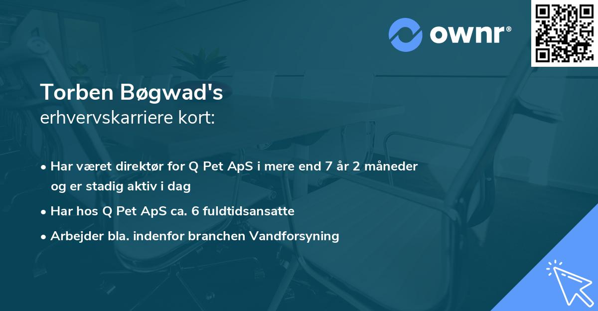 Torben Bøgwad's erhvervskarriere kort