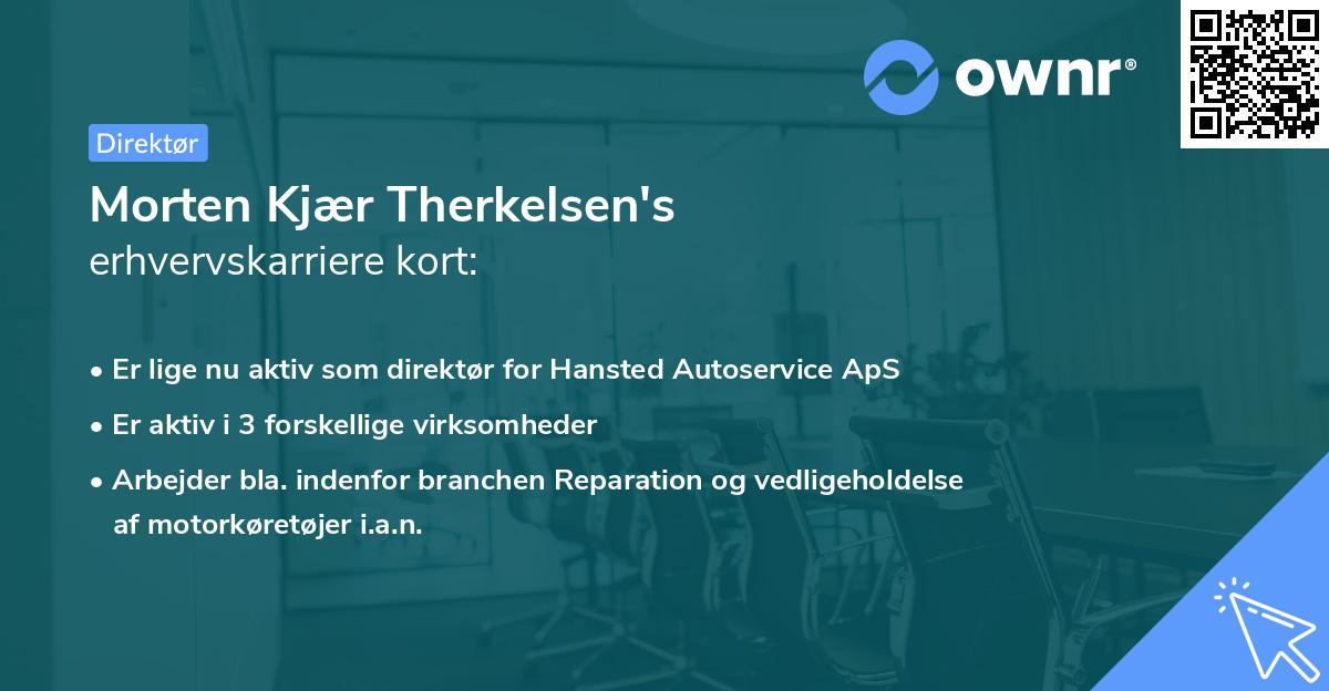 Morten Kjær Therkelsen's erhvervskarriere kort