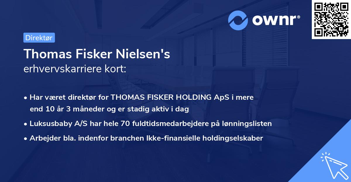 Thomas Fisker Nielsen's erhvervskarriere kort