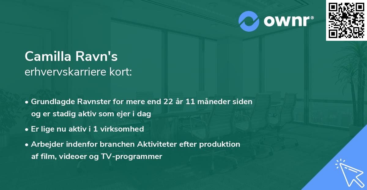 Camilla Ravn's erhvervskarriere kort
