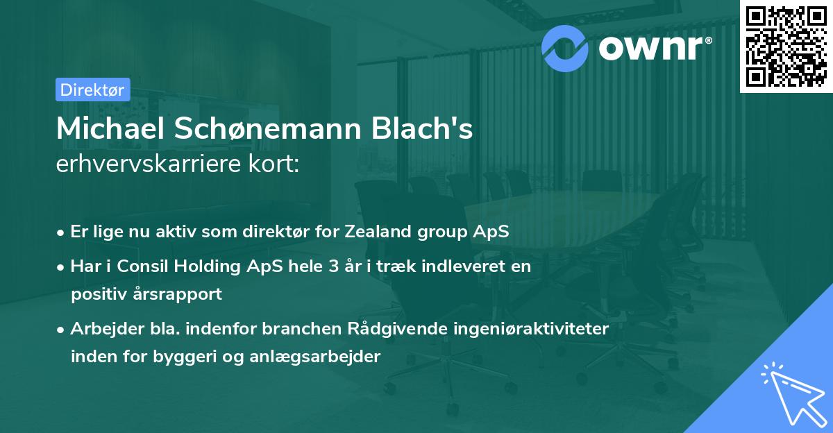 Michael Schønemann Blach's erhvervskarriere kort