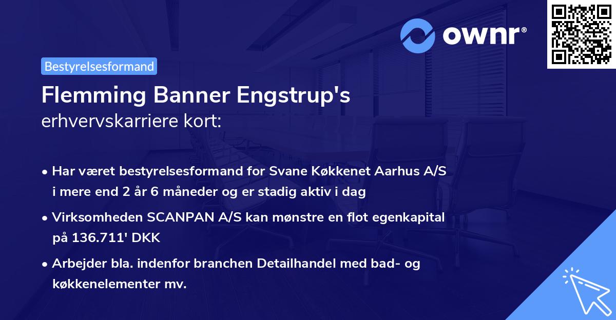 Flemming Banner Engstrup's erhvervskarriere kort