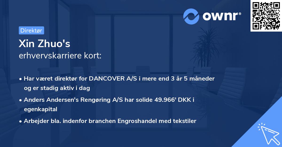 Xin Zhuo's erhvervskarriere kort