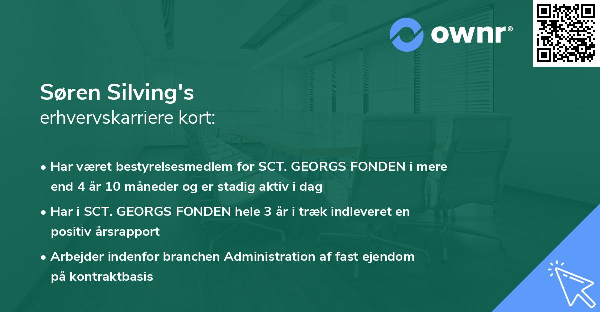 Søren Silving's erhvervskarriere kort