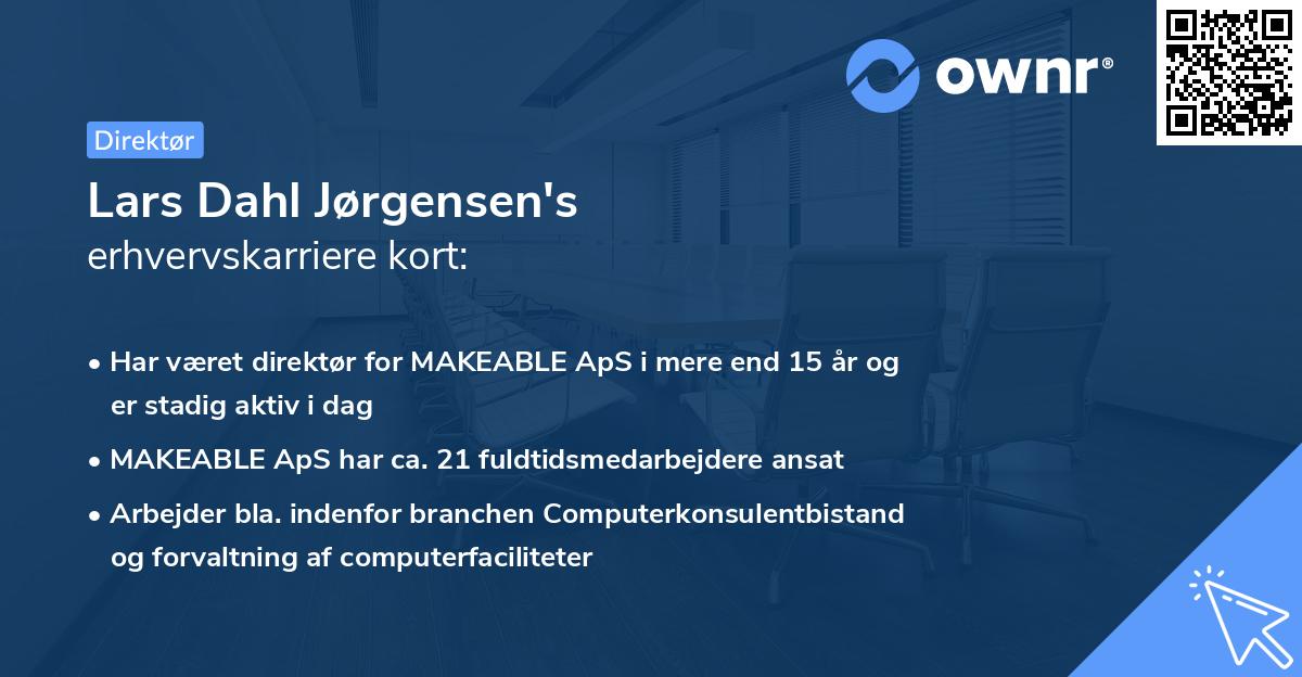 Lars Dahl Jørgensen's erhvervskarriere kort
