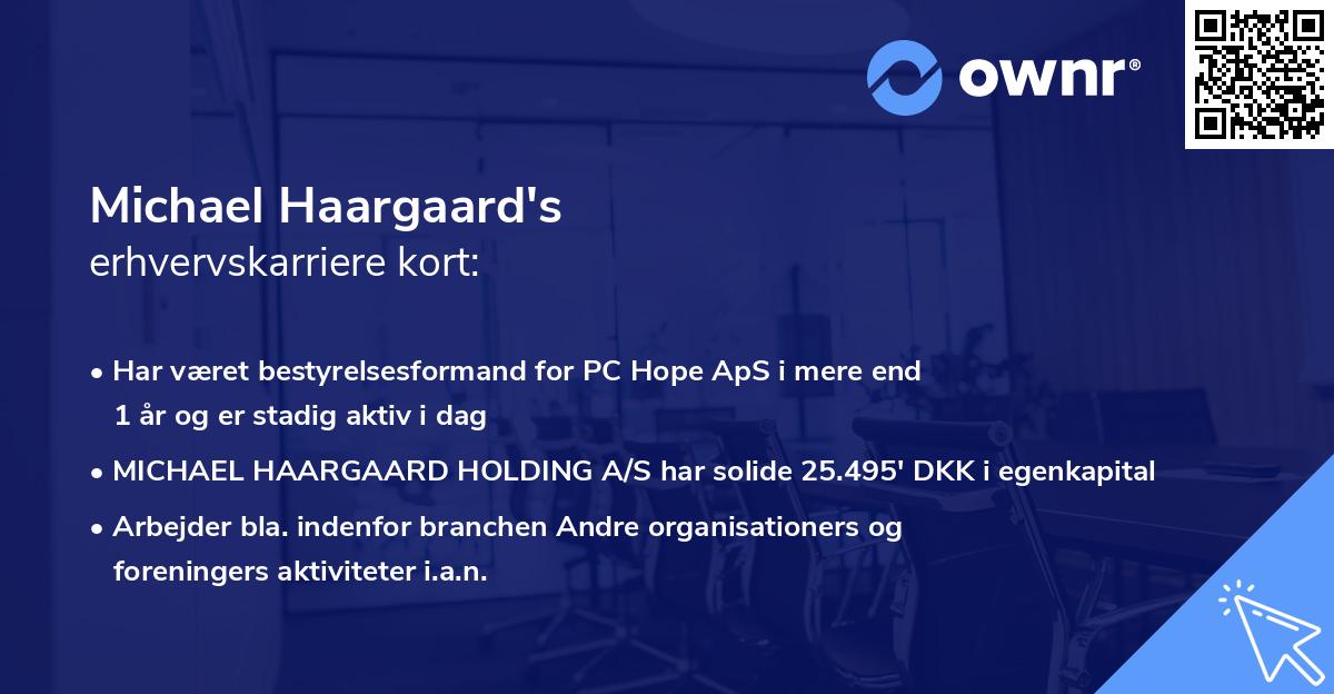 Michael Haargaard's erhvervskarriere kort