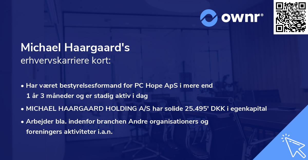 Michael Haargaard's erhvervskarriere kort