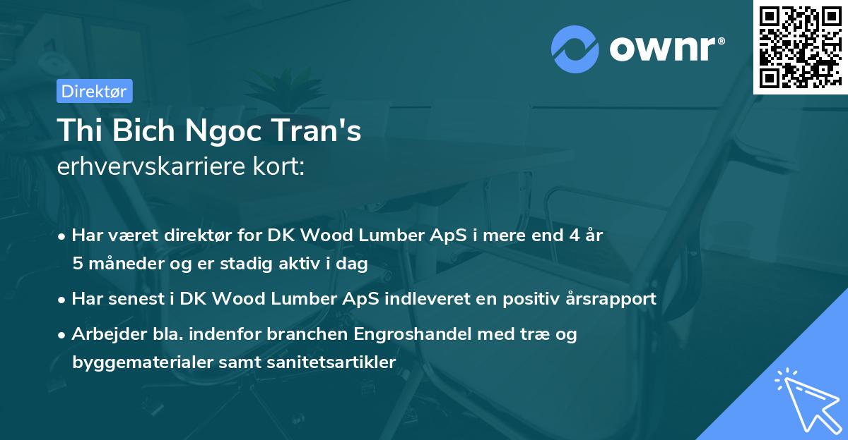 Thi Bich Ngoc Tran's erhvervskarriere kort
