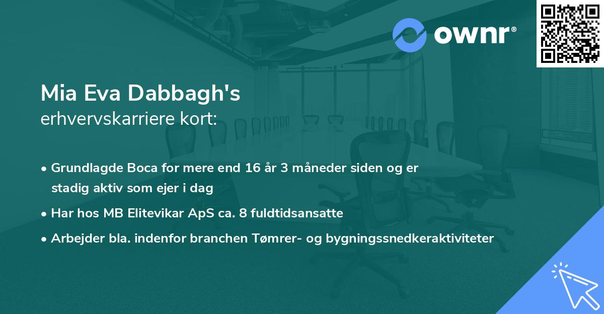 Mia Eva Dabbagh's erhvervskarriere kort