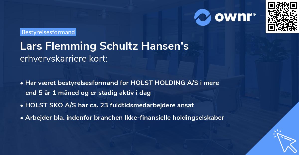 Lars Flemming Schultz Hansen's erhvervskarriere kort