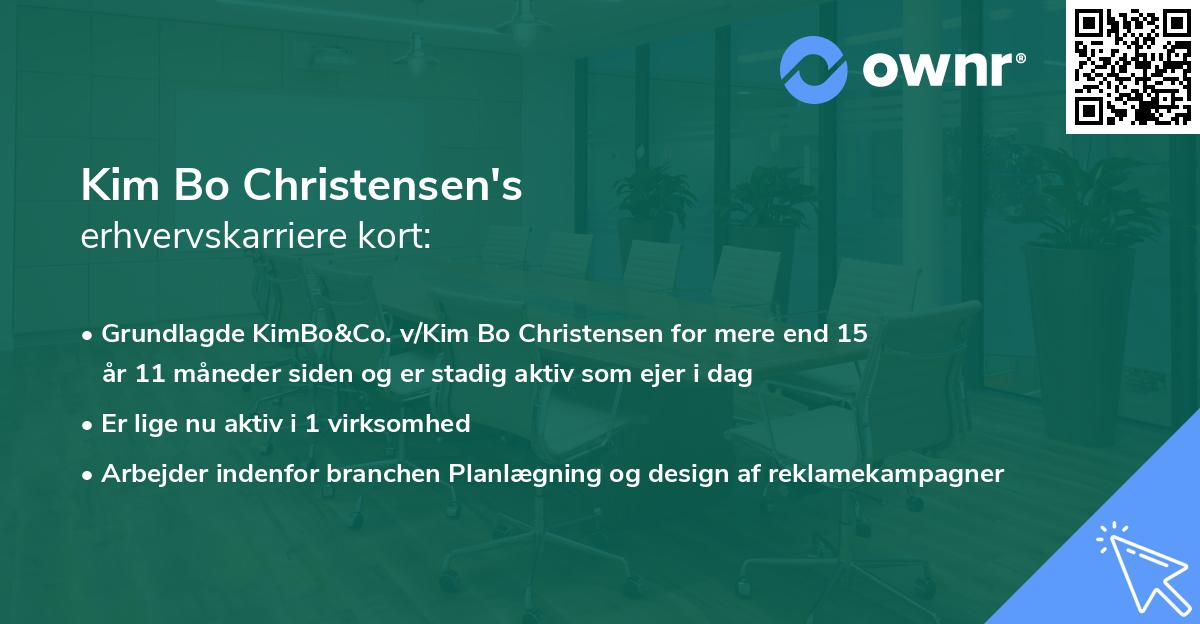 Kim Bo Christensen's erhvervskarriere kort