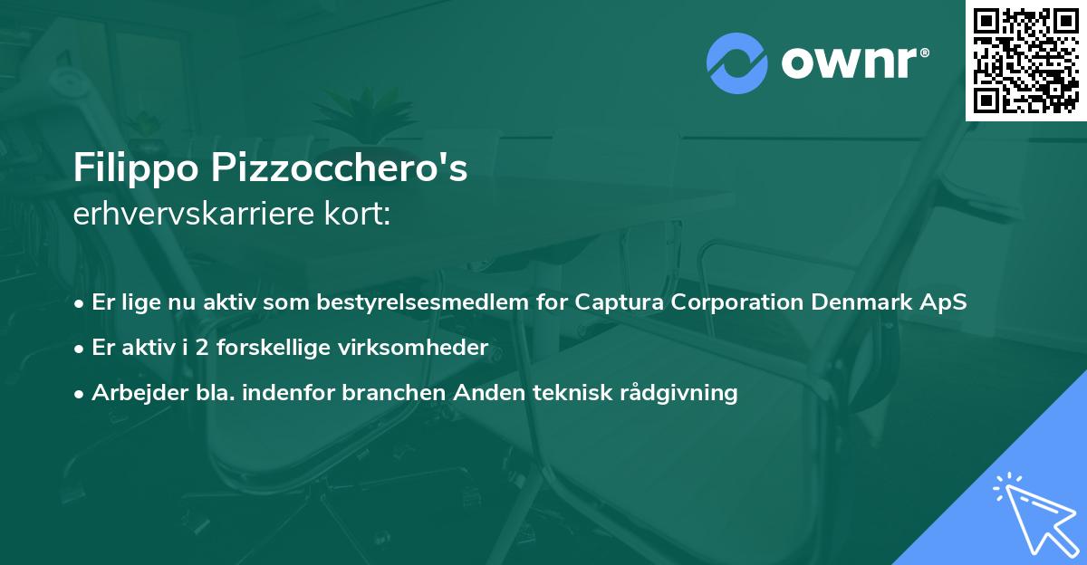 Filippo Pizzocchero's erhvervskarriere kort
