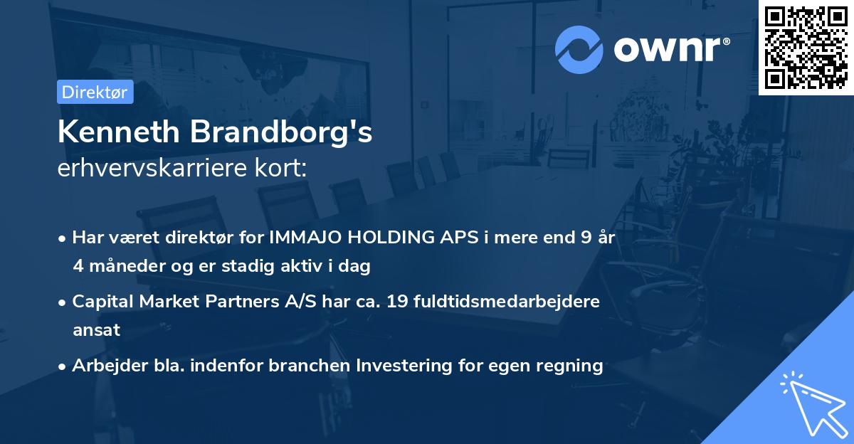 Kenneth Brandborg's erhvervskarriere kort