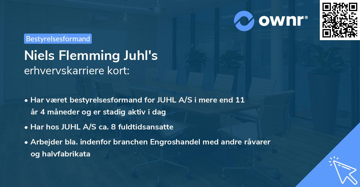 Niels Flemming Juhl's erhvervskarriere kort