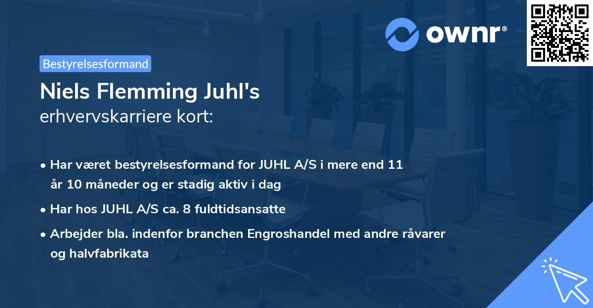 Niels Flemming Juhl's erhvervskarriere kort