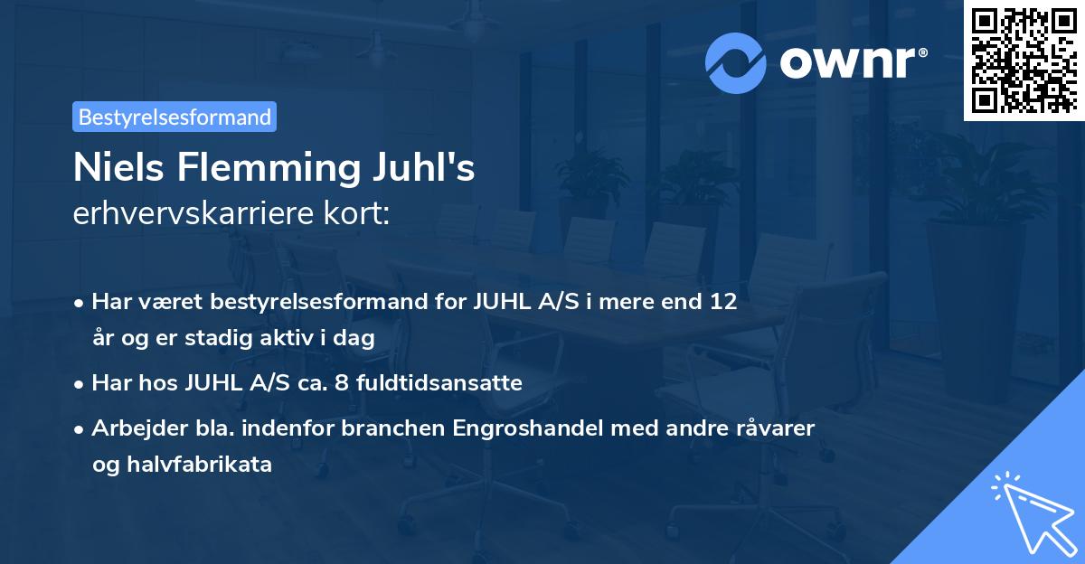 Niels Flemming Juhl's erhvervskarriere kort